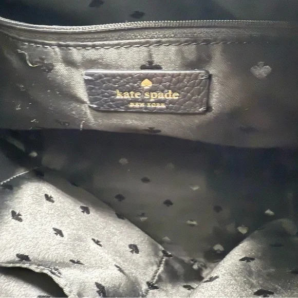$449 Kate Spade Zippy Shoulder Bag Pebble Leather Black - Picture 9 of 9